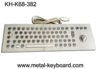 67의 열쇠 25mm 레이저 트랙볼 쥐와 단추를 가진 산업 Ss 금속 컴퓨터 키보드